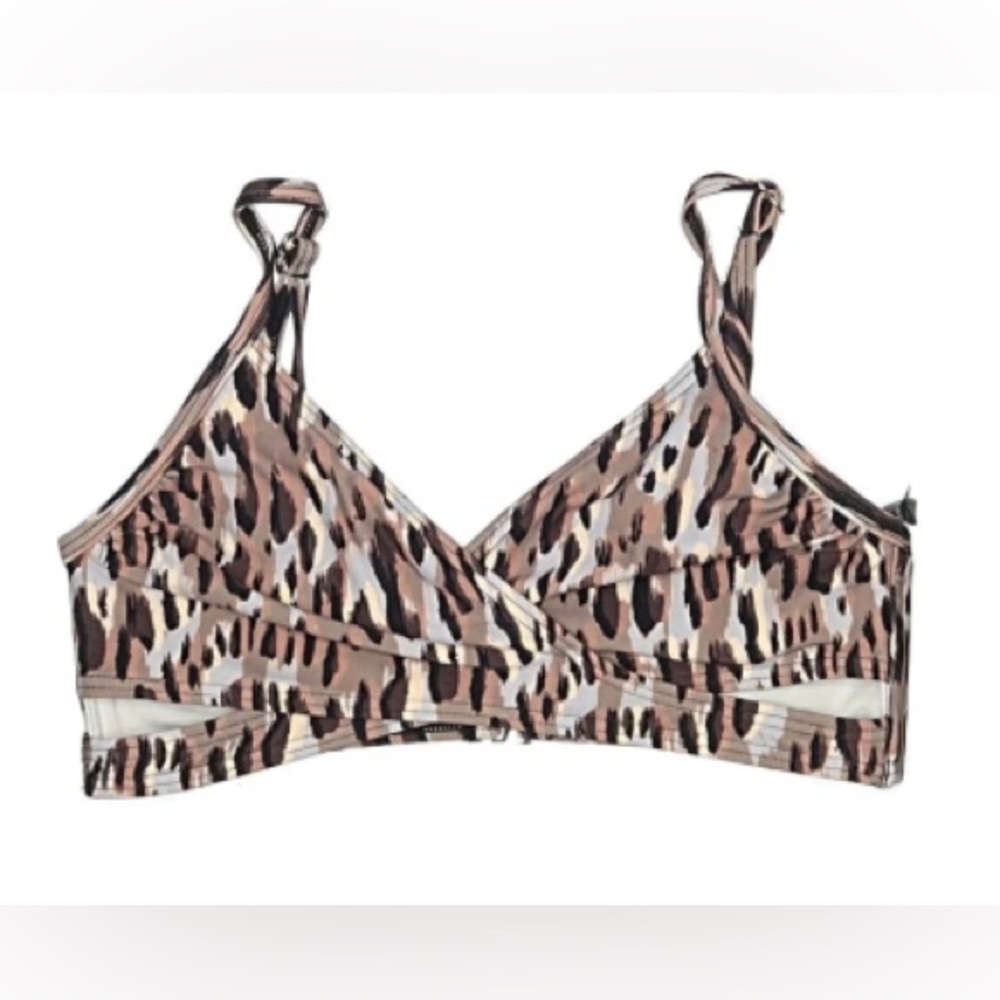 Vince Camuto Leopard-Print Bikini in Brown, Tan & White - Picture 2 of 3